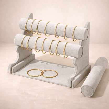 Presentoir Bracelet Triple gris