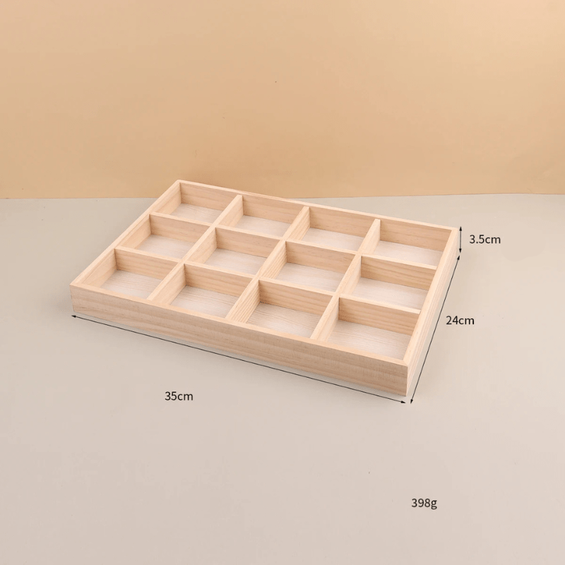 Rangement Bijoux en Bois 12 cases