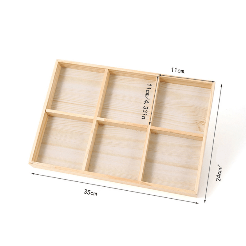 Rangement Bijoux en Bois 6 cases