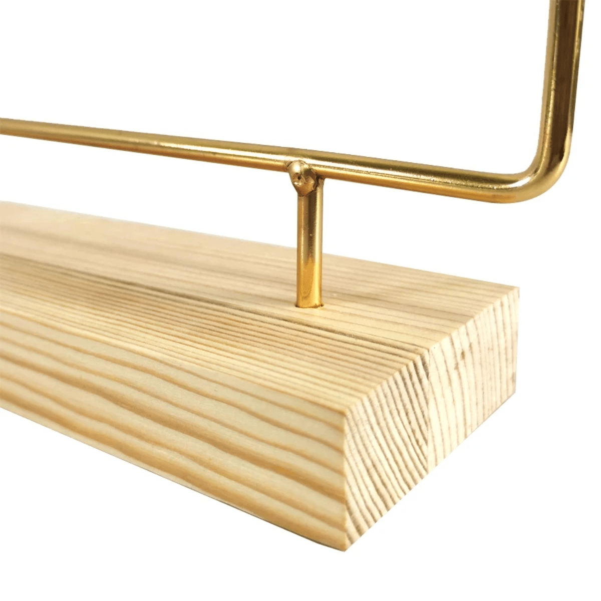 Support boucle d'oreille bois