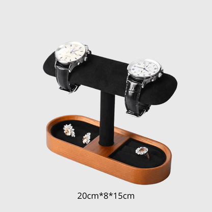 Support pour montre noir double