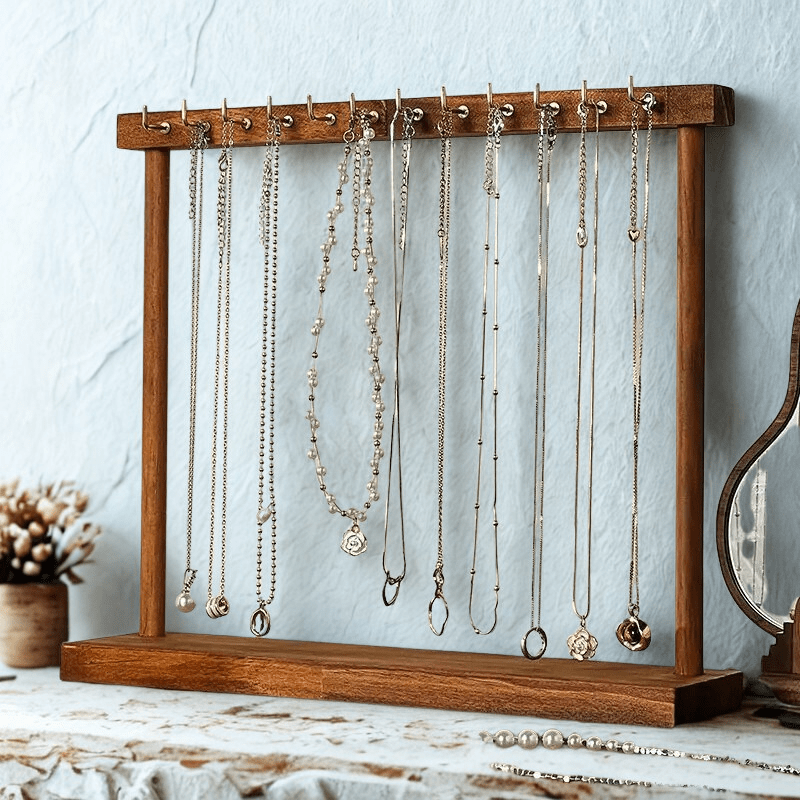 Porte bijoux en bois pour organisation et présentation