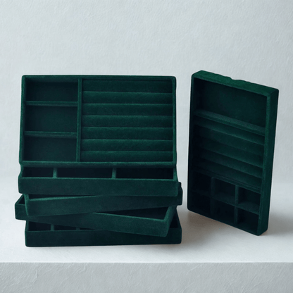 rangement bijoux tiroir multiple boite vert